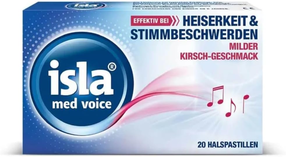 isla med Voice milde Kirsche Halspastillen, 20 pcs. Pastilles