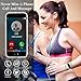 Pulsera Monitor de Actividad Pulsómetro y Podómetro para Mujeres Impermeable IP67, con...