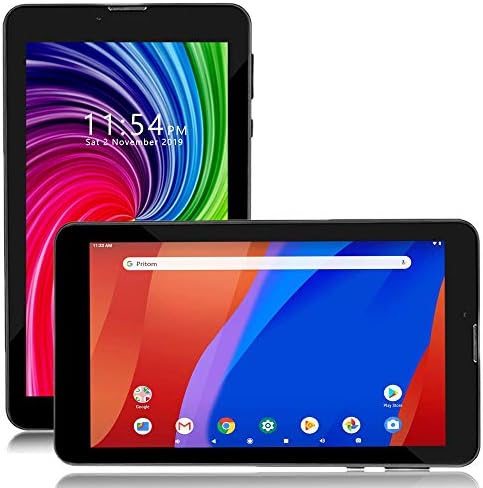 inDigi 4G LTE GSM Unlocked 7-inch Android Pie Smartphone and Tablet, QuadCore CPU (2GB RAM / 16GB Onboard Storage) Black