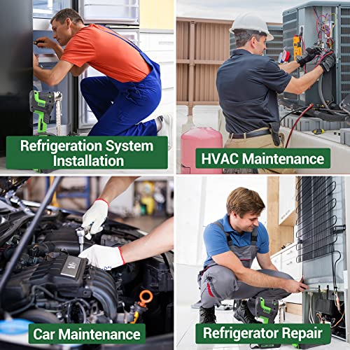 Yifor Power Flaring Tool Kit 3/4" Max Od, 5 Sec Fast Flaring Hvac Eccentric Flaring Tool, Cordless Electric Single Flare Tool With Pipe Cutter & Deburrer, For Soft Copper/Aluminum/Brass Pipes #TOP6