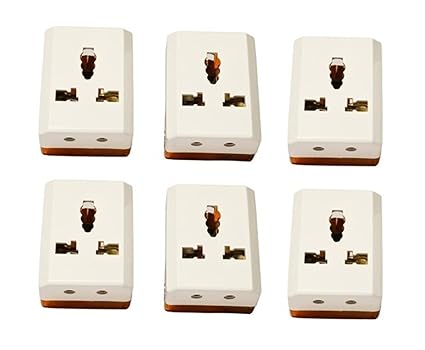 Light Power Universal Socket Multiplug Heavy Duty (B2 Premium) 6/16 AMP 240 Volts Set of 6