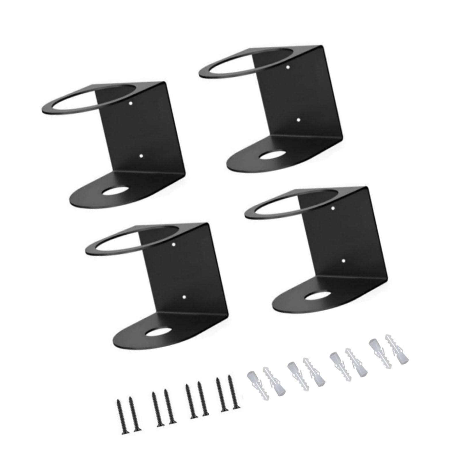Elnwnnkc 4 Sets Wall Mount Sprayer Bottle Rack Multipurpose Iron Sprayer Can Rack Wall Organizers For Home And Garage Bottle Holder