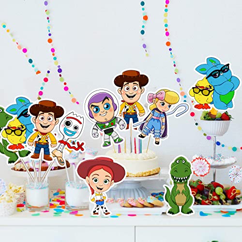 Toy Inspired Story Birthday Party Supplies, 28Pcs Centerpieces Decorations Stick Table Toppers, Baby Shower Party Favors Photo Booth Props For Toy Inspired Story Theme Party Supplies Decor #TOP5