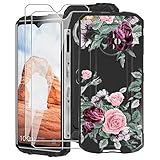 KJYF Case for Oukitel WP8 Pro 6.49 Inch, with [ 2 x Glass Screen Protector] Black Premium Soft Silicone Rubber Full-Body Protective Bumper Shockproof Phone Case for Oukitel WP8 Pro - YQ12