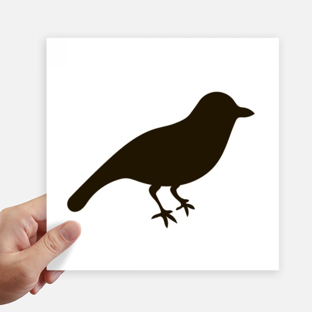 Sticker carré sparrow noir 20cm pour protéger et customiser une valise abîmée