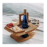 💖💖💖Fácil de usar: con esta mesa baja de picnic. Uso en cualquier superficie, una mesa portátil resistente, diseñada para beber con clase sobre la marcha, los amantes del aire libre estarán seducidos por la facilidad de esta mesa corta.