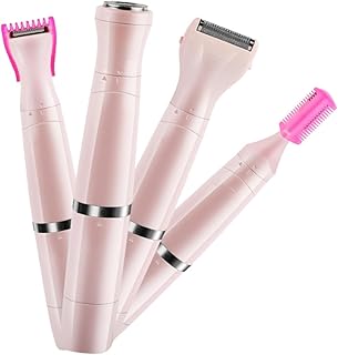 HONMEET 1 Peça 4 1 Barbeadores Elétricos Barbeadores De Barbear Mini Aparador Facial Pernas Barbeadores Elétricos Aparador De Sobrancelhas Feminino Navalha De Cabelo Rosto Dispositivo De