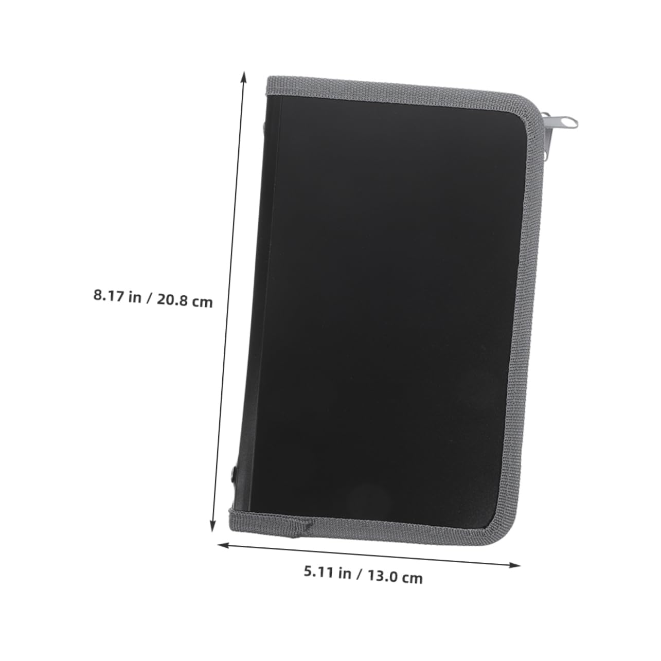 OSALADI Mini Accordion File Organizer with Zipper Multilayer Document Storage Bag for Receipts Cards and Items Compact and Portable Design Trim with Transparent Pages