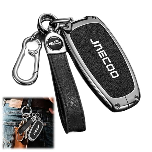 Jaecoo 7 Key Fob Holder Leather with Lychee Texture Do Not Block the Signal Car Key Cover Jaecoo 7 Car Accessories Key Holder Key Fob Protection Pouch for Jaecoo 7 Jaecoo J7 Accessories Key Case