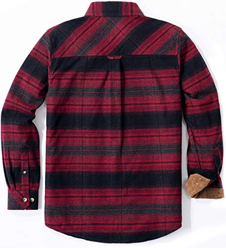  CQR Men's Brushed Soft Flannel Plaid Shirt