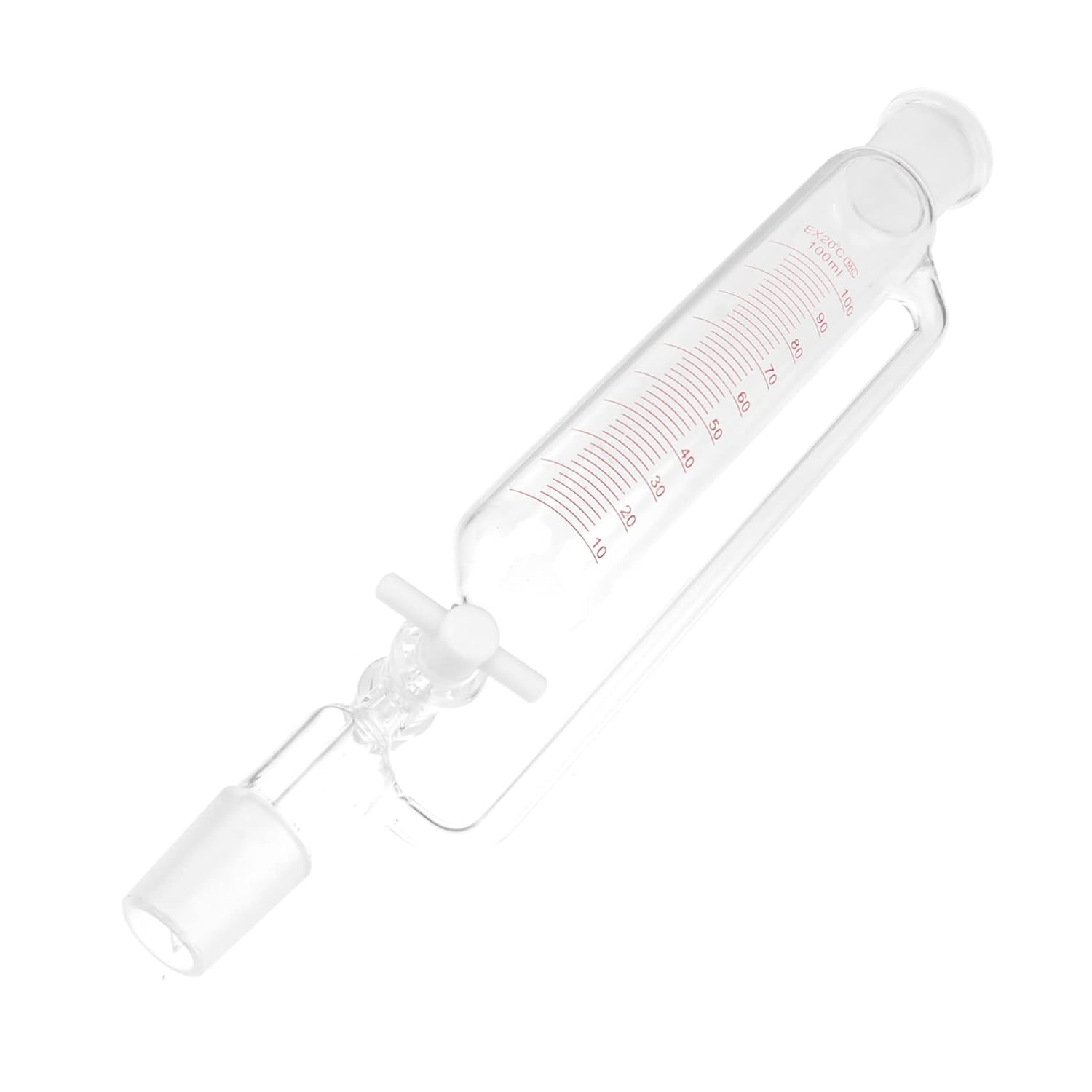 Cylindrical Separatory Funnel Design for Efficient Liquid Separation Laboratory Experiments Capacity -Resistant Glass Device