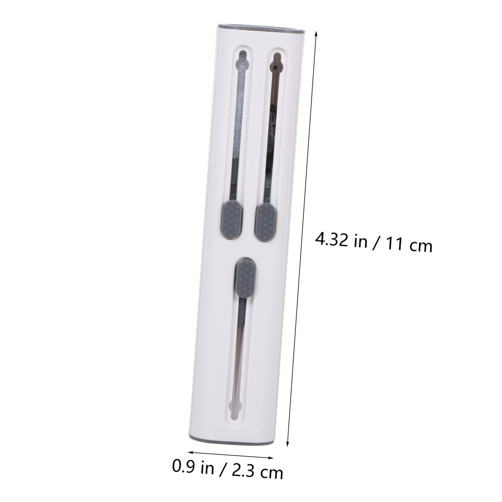 LALAFINA Triple Head Earphone Cleaner Brush for Keycap Puller Headset Cleaning Kit