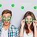 Dolkoic 4Pcs Halloween Alien Headband and Glasses,Alien Martian Antenna Headband Set Costume Party Favors Accessory for Adults Green