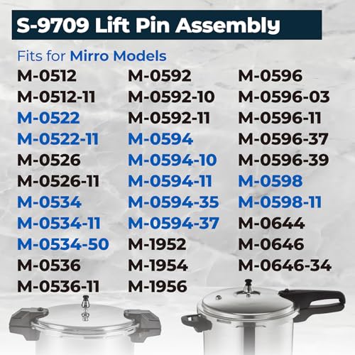 ANTOBLE S-9709 Lift Pin Assembly Replacement Parts Fits for Mirro Pressure Cookers and Canners M-0512 M-0522 M-0526 M-0534 M-0536 M-0592 M-0594 M-0596 M-0598 M-0646 - Thumbnail 3