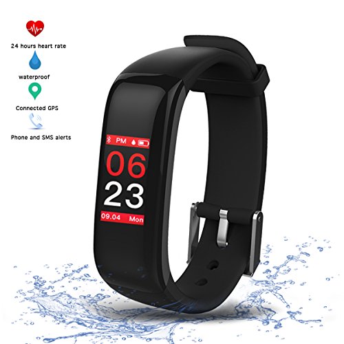 Virtoba Fitness Tracker Pulsera Inteligente Monitor con Pantalla Táctil en Color,Monitor de Latido del Corazón,Monitor de Sueño,Notificación/Podómetro