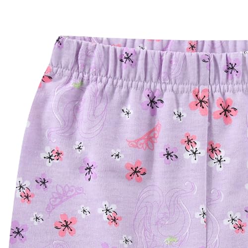 Image of Disney Princess Frozen Minnie Mouse Girls Short Sleeve T-Shirt and French Terry Shorts Set for Toddlers to Big Kids