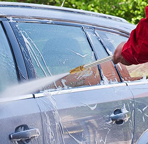 Cedita High Pressure Hydro Jet Power Washer Wand, Extendable Power Washer Wand Water Hose With Nozzles, Flexible Garden Hose Sprayer For Car Home Garden Washing, Blue #TOP6