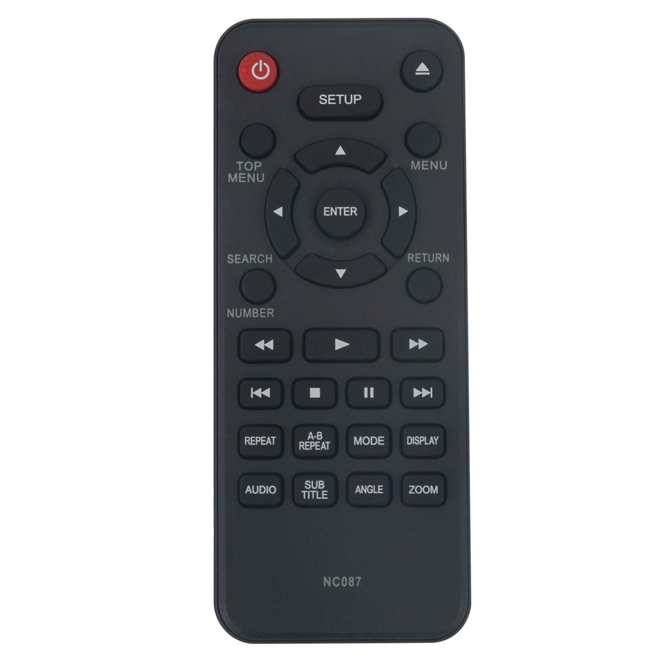 NC087 NC087UH Replacement Remote Control fit for Sanyo DVD Player FWBP506FF FWDP105F FWDP105 FWBP505F FWBP505FK FWBP505FN FWDP175F FWBP505FP FWDP175FA FWBP505FQ FWDP105FA FWBP507FF