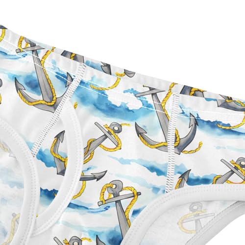 Gray Anchors Yellow Ropes Toddler Boy's Underwear 2T 202c17424
