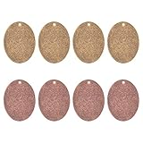 PandaHall 40pcs 2 Colors Brass Blank Stamping Tag Pendants, Oval Metal Stamps Tags for Earring Bracelet Pendant Jewelry Necklace DIY Craft Making(Red Copper, Antique Bronze)