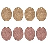 PandaHall 40pcs 2 Colors Brass Blank Stamping Tag Pendants, Oval Metal Stamps Tags for Earring Bracelet Pendant Jewelry Necklace DIY Craft Making(Red Copper, Antique Bronze)