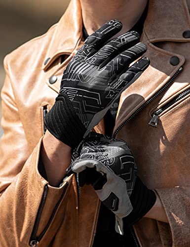 Inbike Breathable Dirt Bike Gloves Men With Hard Knuckles Protection Touch Screen For Motorcycle Powersports Motocross Grey Large #TOP6