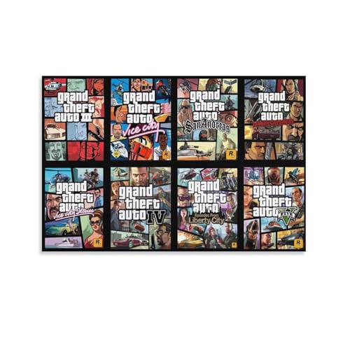 �O�����h�Z�t�g�I�[�gV�Q�[���|�X�^�[4 �v�����g ���_�� �E�H�[���A�[�g �������� �f���炵���M�t�g �����Ɋ|�����܂�16x24inch(40x60cm)