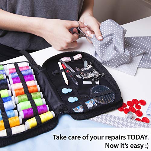 image for VelloStar Sewing KIT for Adults - Over 100 Easy to Use Sewing Supplies