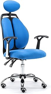 Xiix Silla Equipo de Home Games E-Sports Silla Puede Salón Silla del Personal Telesilla Asiento Silla de Oficina Silla giratoria Estudiante (Color : Blue)