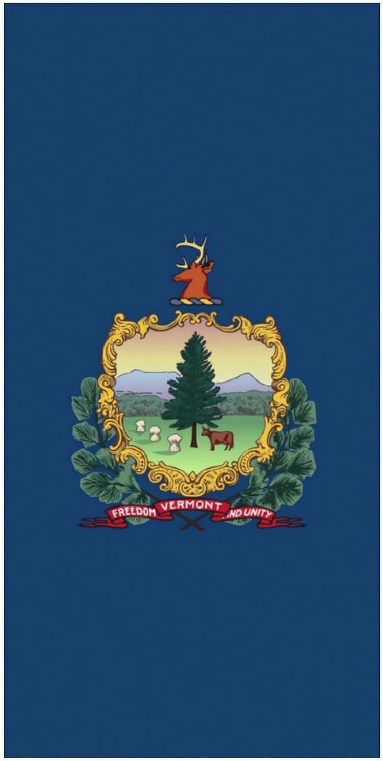 Vermont Flag Beach Towels Oversized Jumbo Large Yoga Bath Towel for Pool Yoga Swim Body 160x80cm