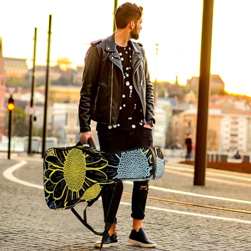 Housse imperméable en tissu Oxford pour guitare acoustique avec bandoulière et poches, tournesols et feuilles vertes 109 x 42,9 x 11,9 cm, Multicolore 4., 42.9×16.9×4.7 in, Sac de transport tendance - Les Beatles, Paul McCartney, John Lennon, RIngo Starr, George Harrison Housse imperméable en tissu Oxford pour guitare acoustique avec bandoulière et poches, tournesols et feuilles vertes 109 x 42,9 x 11,9 cm, Multicolore 4., 42.9x16.9x4.7 in, Sac de transport tendance – Image 7