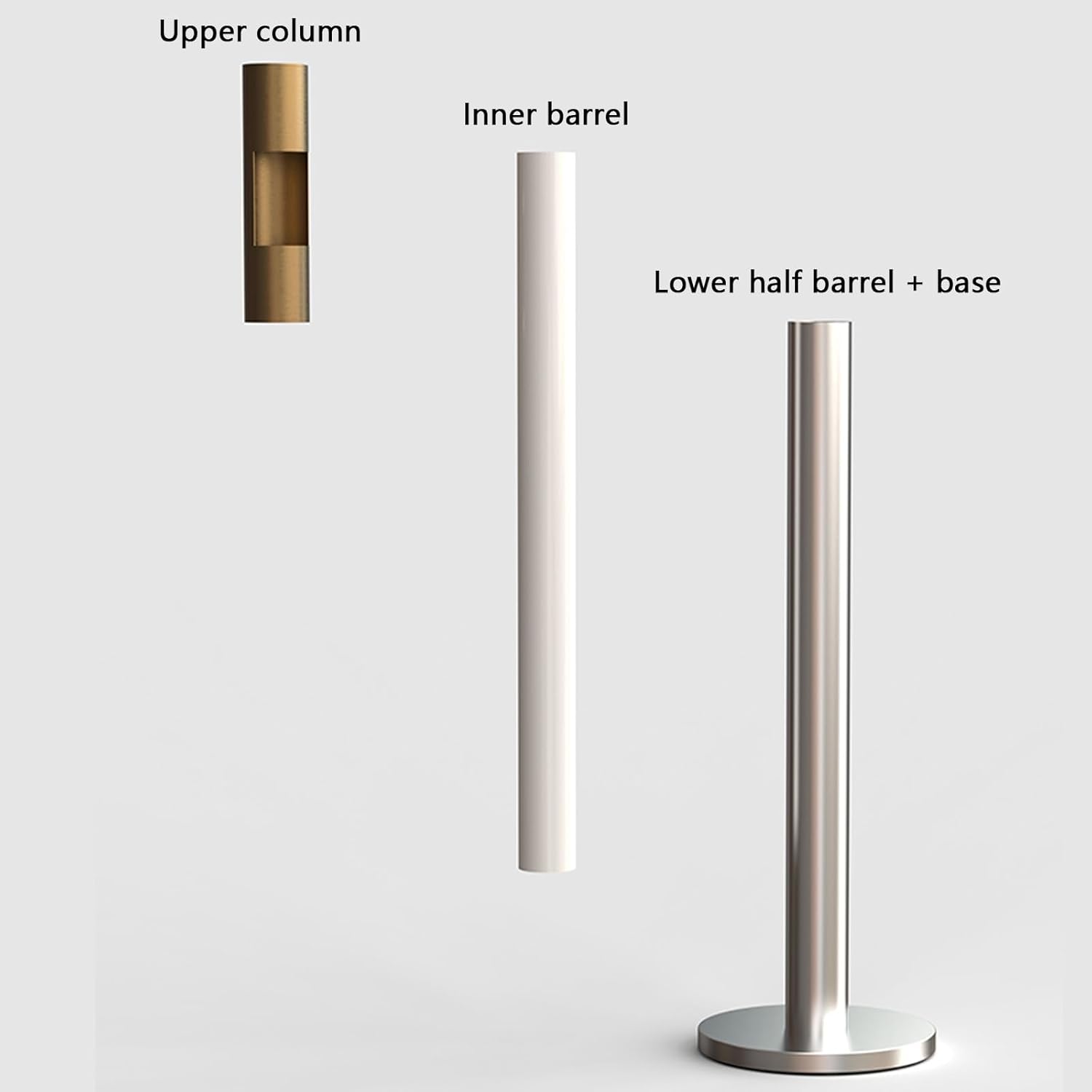 Standing Ashtray, Stainless Steel Cigarette Disposal Outdoor, Backyard Ashtray Cigarettes Butt Receptacle, Cigarette Butt Disposal for Outside Patio, Offices, Convenience Stores(Silver)