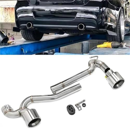 Embout d'échappement double en carbone style 335i pour BMW E90 E92