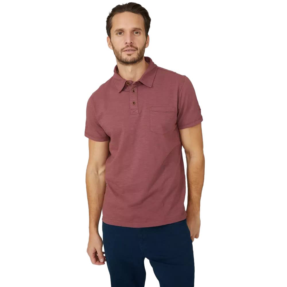 Mens Vintage Polo Shirt (M) (Desert Rose)