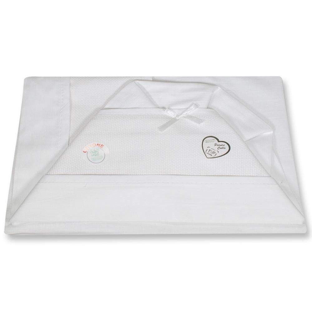 Coppia Culla Neonato Da Ricamare Tela Aida T&R Piccole Emozioni-Bianco