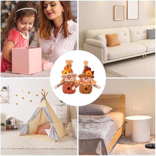 Decorações de ação de graças de gnomos, pelúcia de gnomos de ação de graças | 2 peças de decoração d