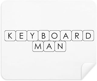 Keyboard Man Cleaning Cloth Screen Cleaner 2pcs Suede Fabric