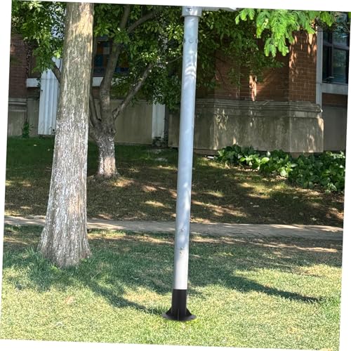 Base de support de poteau Lurrose avec bride pour fixation solide au sol - 7