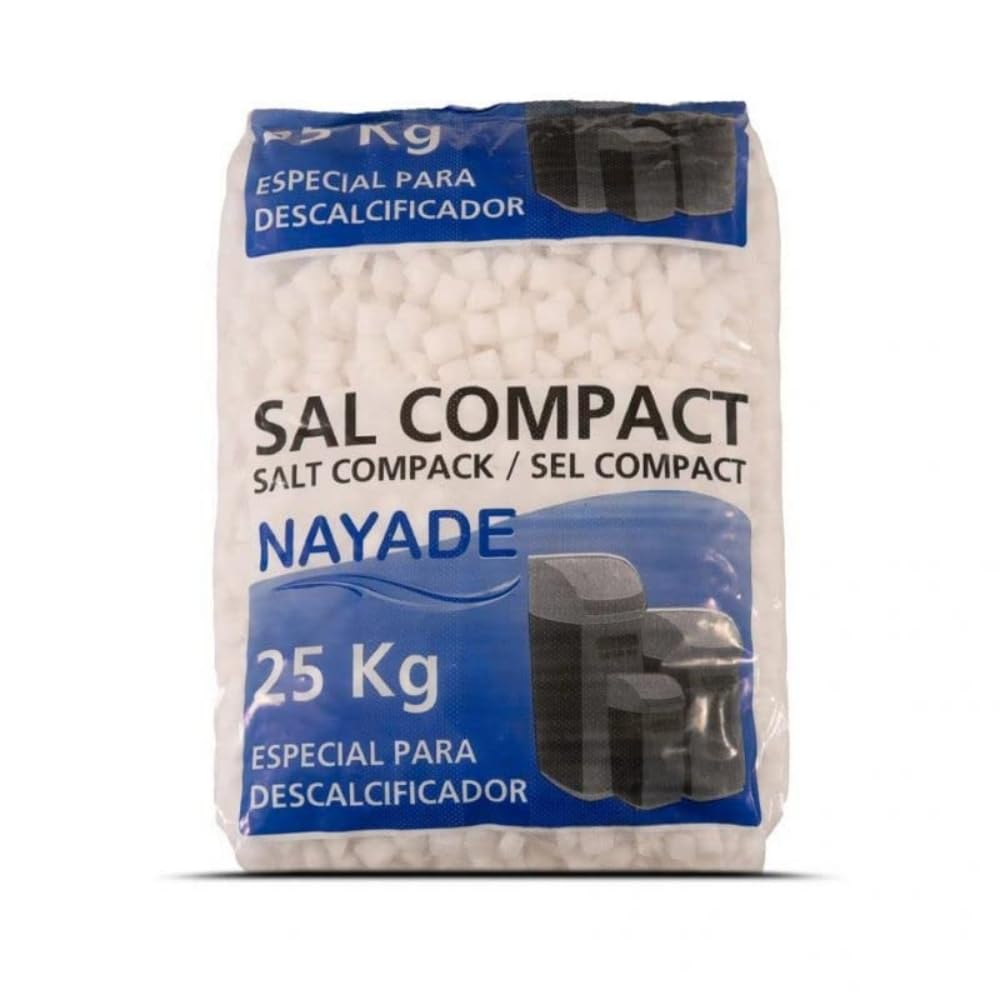 Mugar - Sal para Descalcificadores | Pureza Cloruro de Sodio >99,4% | Protege Electrodomésticos y Tuberías | Compatible con Descalcificadores Domésticos e Industriales, 25 kg, Sal