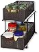 Simple Houseware 2 Tier Sliding Cabinet Basket Organizer Drawer, Bronze