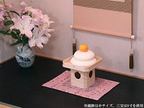 Amazon.co.jp: お鏡餅【白】 樹脂製 大サイズ 三升重ねキャップ付き