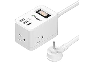 Alitayee Travel Power Strip with Fast Charging