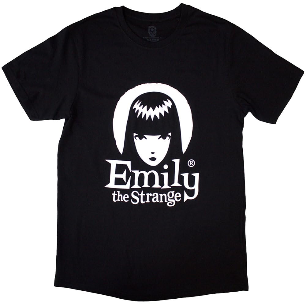 Emily The Strange Halo Logo T Shirt S Black
