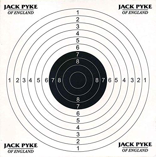 Jack Pyke - Dianas de Tiro de 14 x 14 cm - Papel - Pack de 100