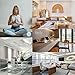 RALDMOV Natural Clear Quartz Crystal Ball,White Crystal Sphere Healing Crystal Ball with Stand Home Decor Prosperous Love Invite Wealth + Pedestal (300g)…