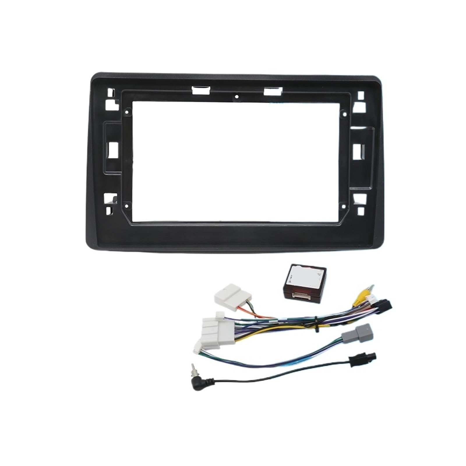 JKELPV Car Radio Frame Kit Fit For RENAULT DUSTER 2012-2018 9/10.1 Inch Car Radio Android MP5 Player Casing Panel Frame Fascia Radio adapter(2018 SET)