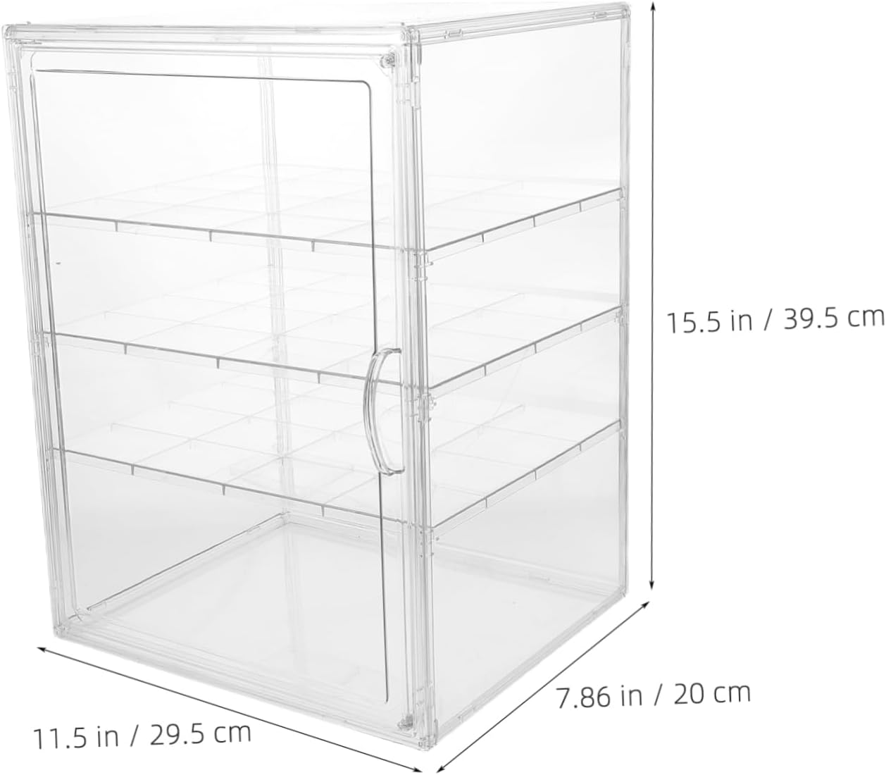 Zerodeko Bread Storage Box Counter Dessert Display Case Cake Containers Bakery Display Home Bread Keeper