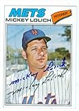 Autograph Warehouse 34477 Mickey Lolich Autographed Baseball Card New York Mets 1977 Topps Baseball...