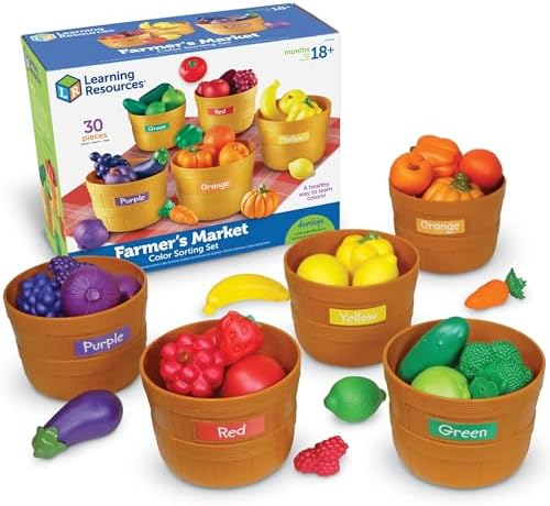 Learning Resources Farmer's Market Color Sorting Set - Pretend Pl...