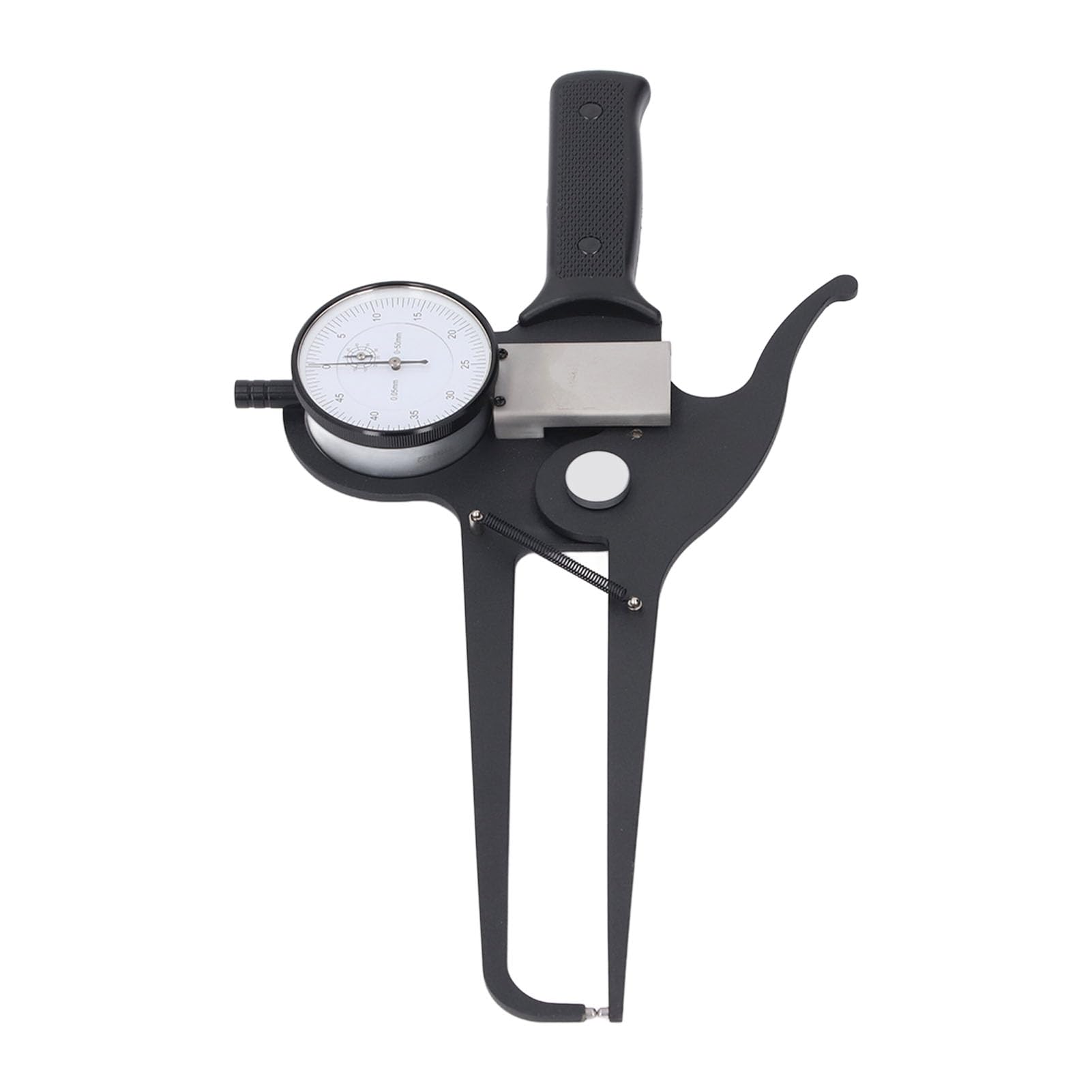 Dial Caliper Gage, 0-50mm Outside Dial Caliper Gage 125mm Jaw Length Number Display Extended Jaws for Angle Measuring Caliper, Hand Tools